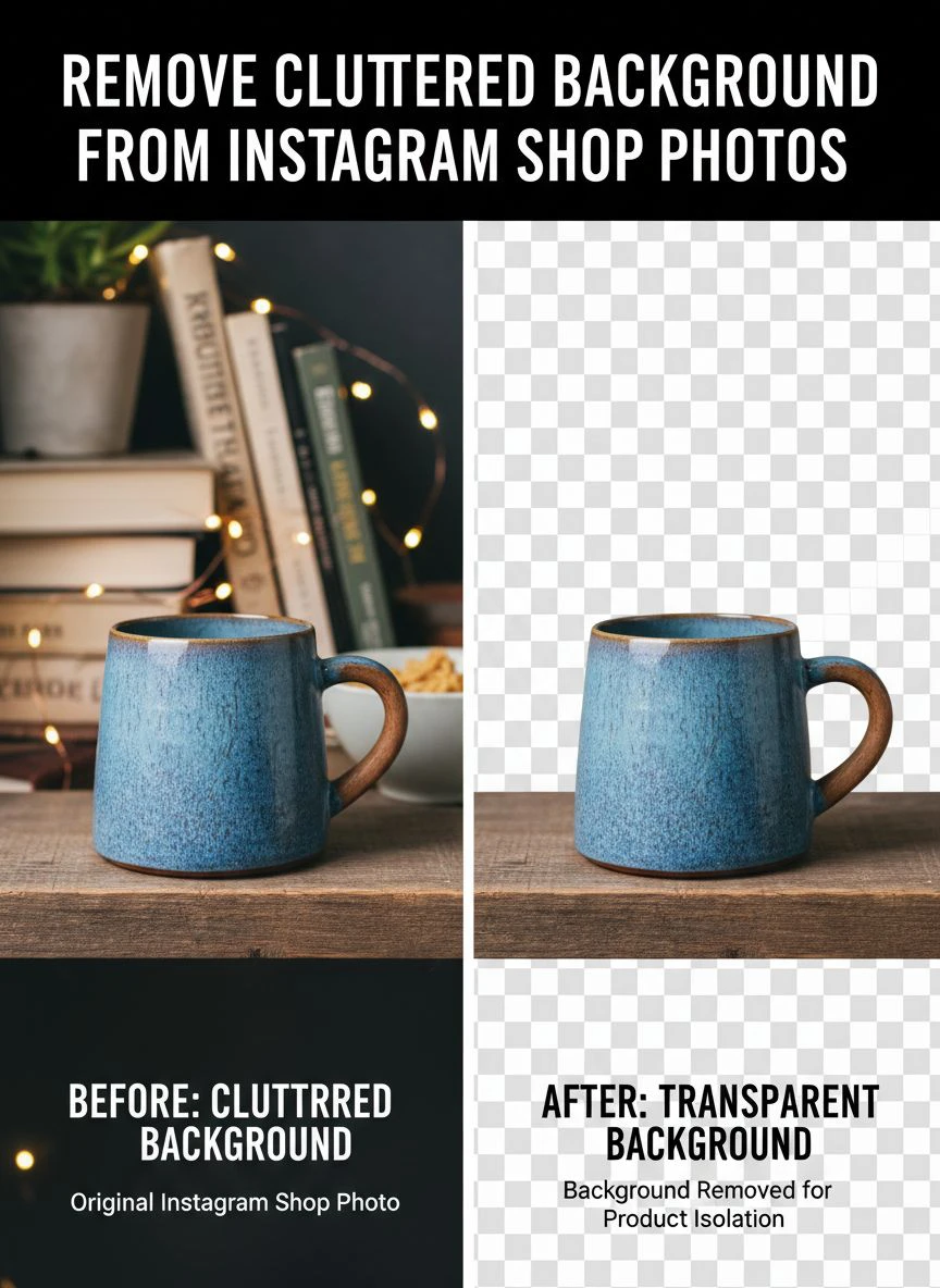 remove cluttered background from instagram shop photos - Professional Guide